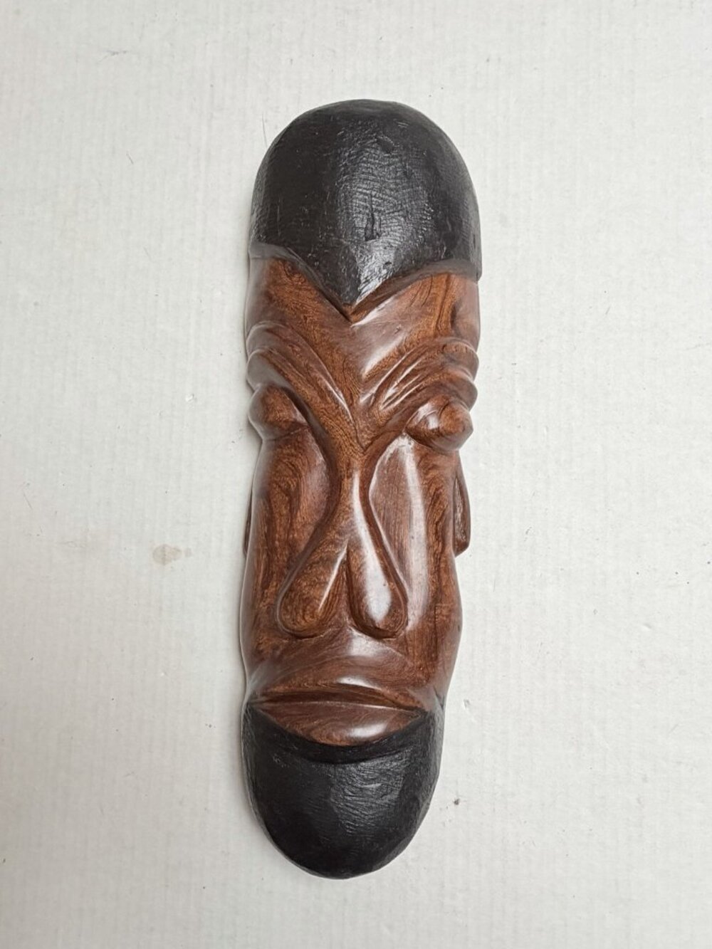 African‎ Hand Carved Wood Wooden Mask Long Face Tribal Wall Art Decor